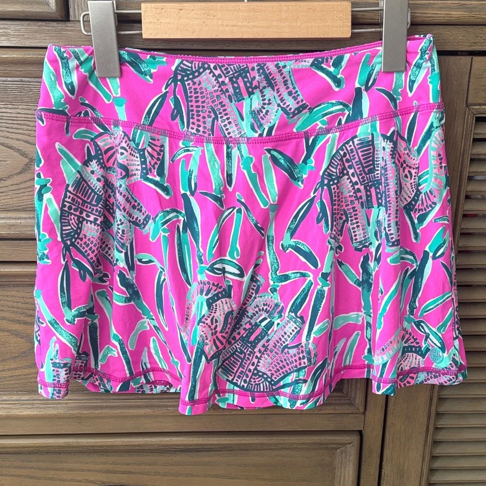 Lilly Pulitzer Vibrant Pink and Green Women's Skort - Picture 1 of 2